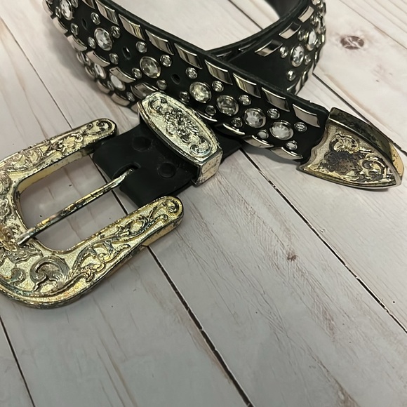 Black Rhinestone Belt - Picture 3 of 6